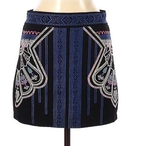 Anthropologie Champagne & Strawberry Skirt Size M